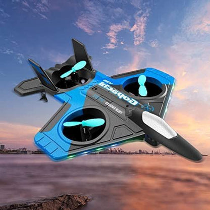 ✈️🔥 V17 Jet Fighter RC Airplane Drone with 4K Camera | 6CH 2.4GHz Stunt Flying Aircraft